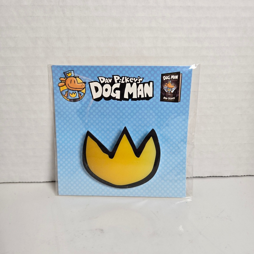 Dav Pilkey's Dog Man Badge Pin New 2025 NYCC Scholastic